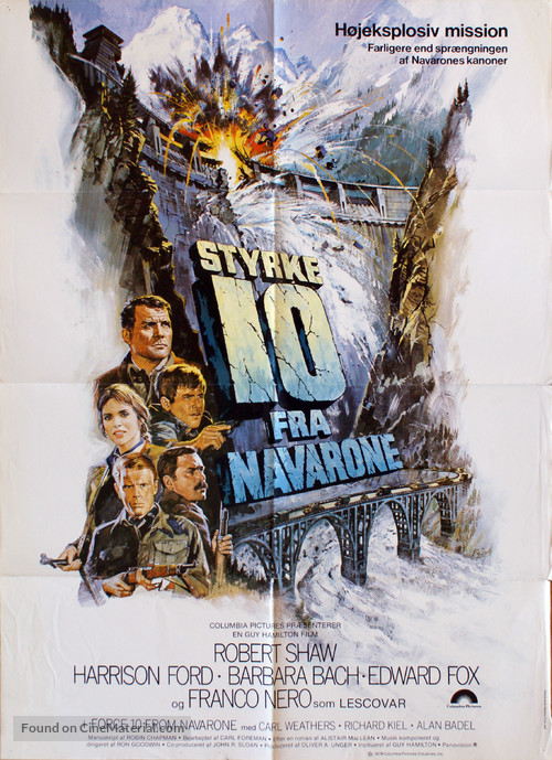 Force 10 From Navarone - Danish Movie Poster