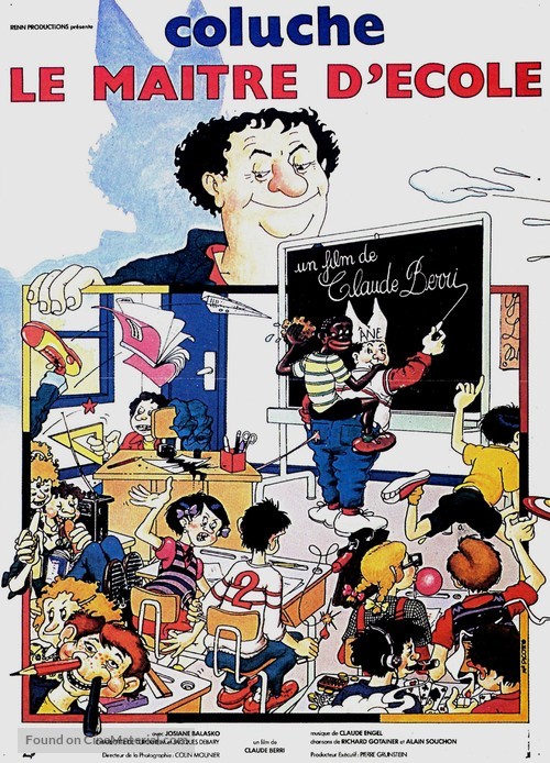 Le ma&icirc;tre d&#039;&eacute;cole - French Movie Poster