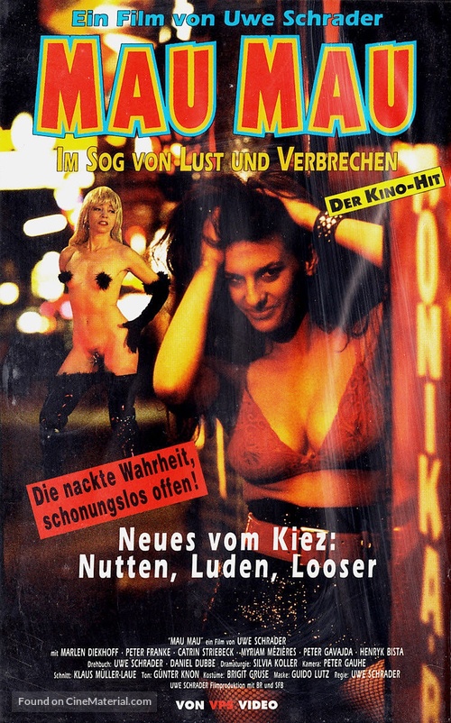 Mau Mau - German VHS movie cover