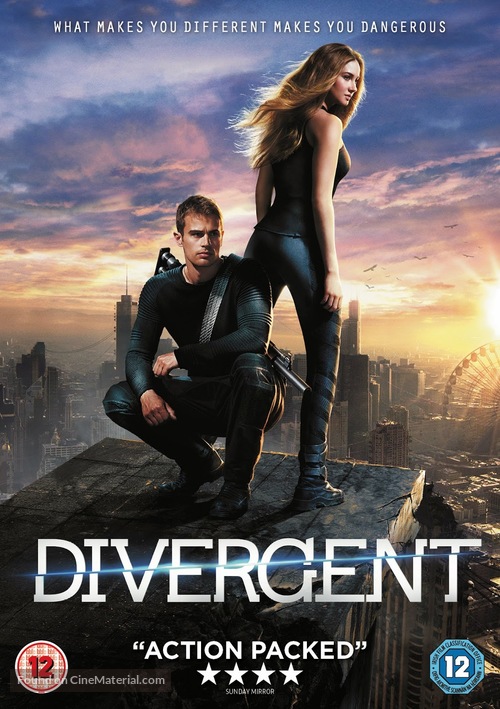 Divergent - British DVD movie cover