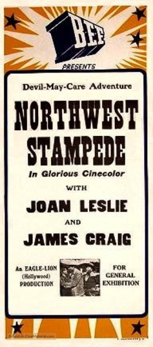 Northwest Stampede - Australian Movie Poster