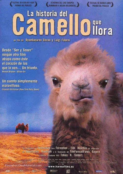 Die Geschichte vom weinenden Kamel - Spanish Movie Poster