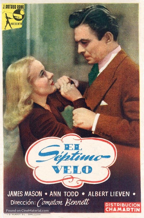 The Seventh Veil - Spanish Movie Poster