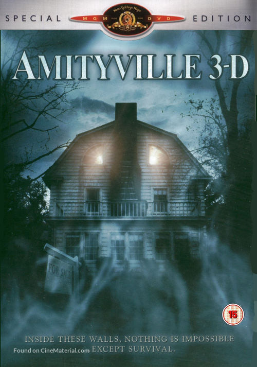 Amityville 3-D - British DVD movie cover