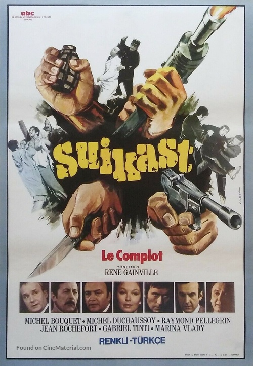 Le complot - Turkish Movie Poster