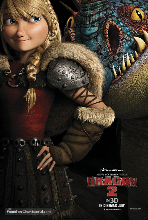 How to Train Your Dragon 2 - British Movie Poster