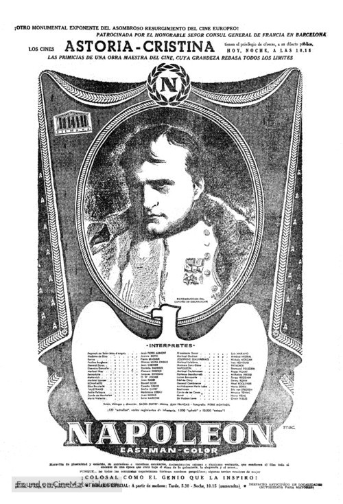 Napol&eacute;on - Spanish poster