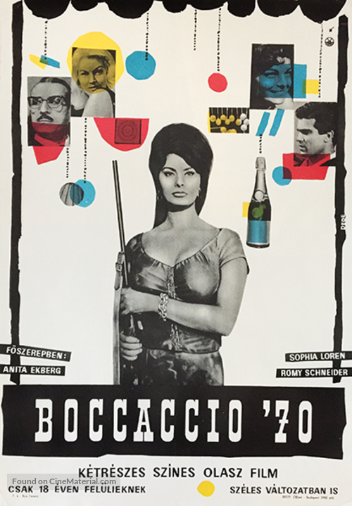 Boccaccio &#039;70 - Hungarian Movie Poster