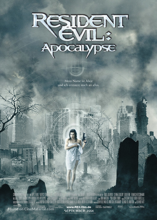 Resident Evil: Apocalypse - German Movie Poster