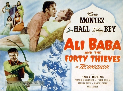 Ali Baba and the Forty Thieves - British Movie Poster