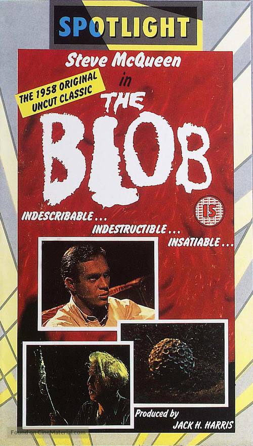 The Blob - VHS movie cover