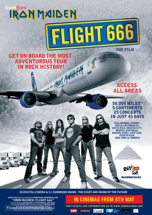 Iron Maiden: Flight 666 - British Movie Poster
