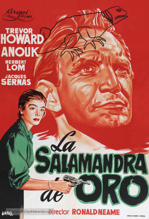 Golden Salamander - Spanish Movie Poster