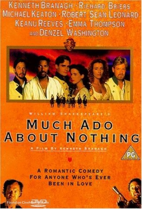 Much Ado About Nothing - British DVD movie cover