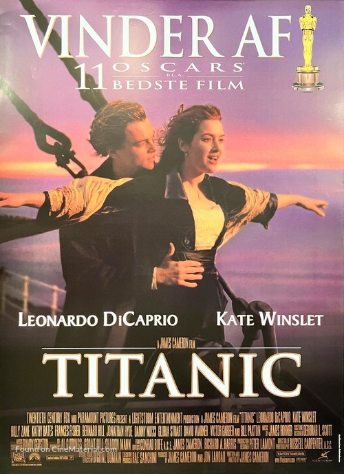 Titanic - Danish Movie Poster