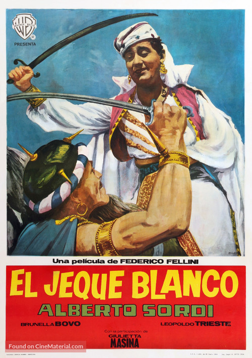 Lo sceicco bianco - Spanish Movie Poster