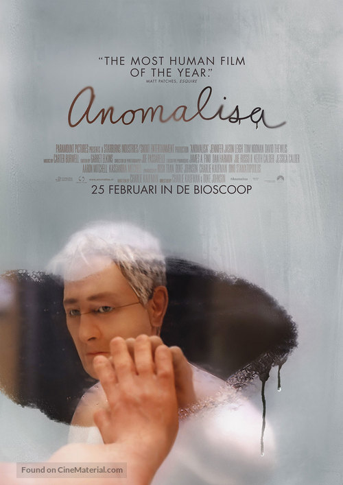 Anomalisa - Dutch Movie Poster
