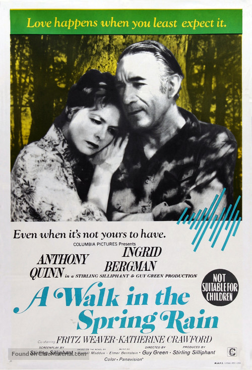A walk in the spring rain - Australian Movie Poster