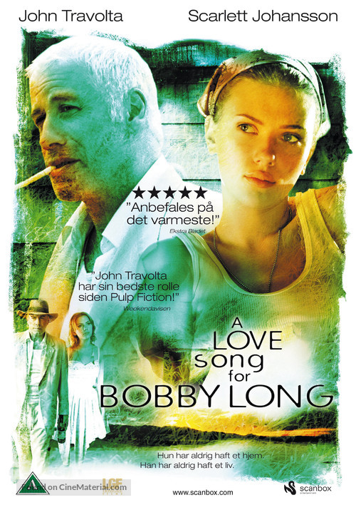 A Love Song for Bobby Long - Danish DVD movie cover
