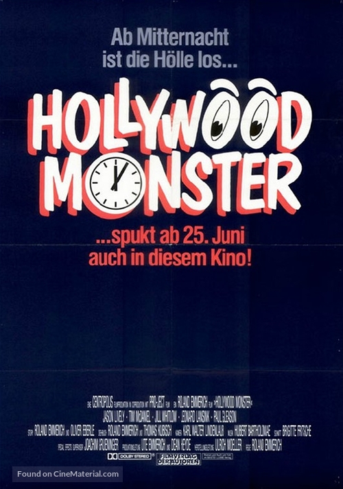 Hollywood-Monster - German Movie Poster