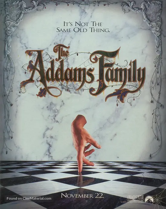 Addams Family Movie Poster 1991 29 the addams family movie poster