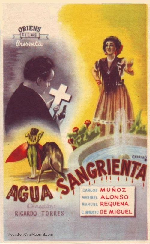 Agua sangrienta - Spanish Movie Poster