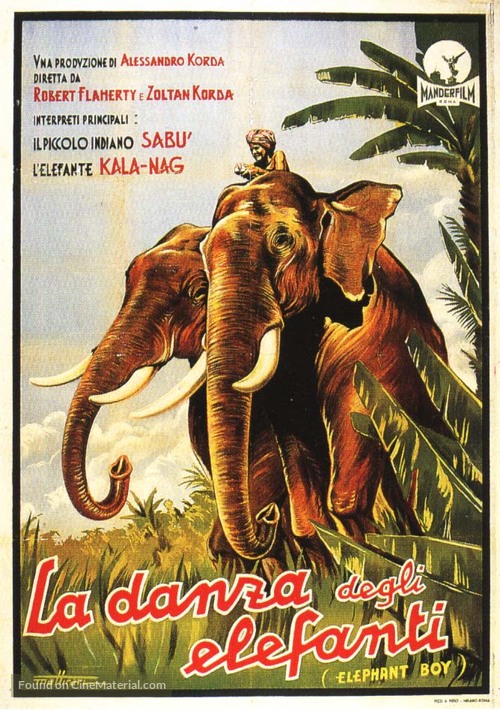 Elephant Boy - Italian Movie Poster