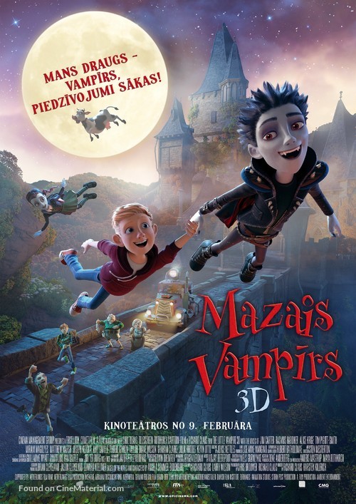 The Little Vampire 3D - Latvian Movie Poster