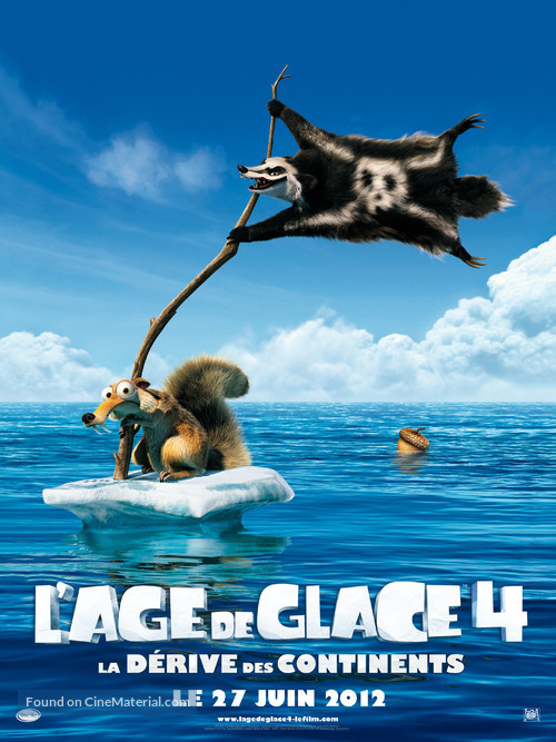 Ice Age: Continental Drift - French Movie Poster