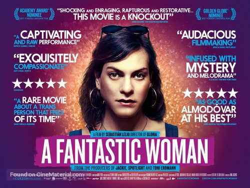 Una mujer fant&aacute;stica - British Movie Poster