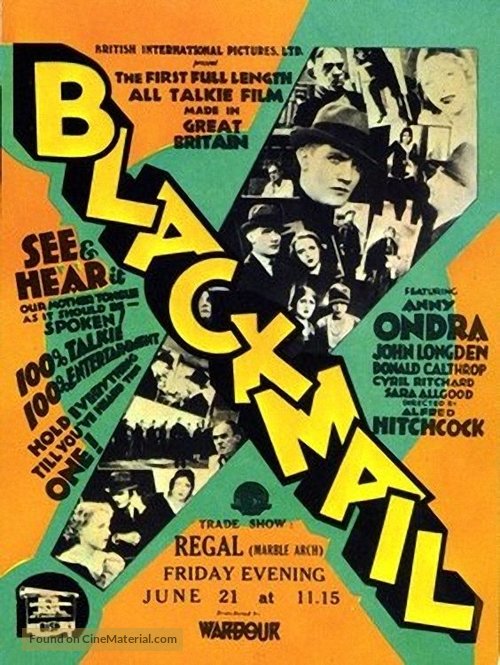 Blackmail - British poster