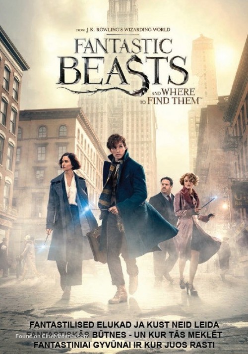 Fantastic Beasts and Where to Find Them - Estonian Movie Cover