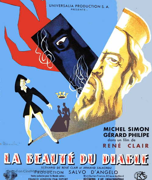 La beaut&egrave; du diable - French Movie Poster