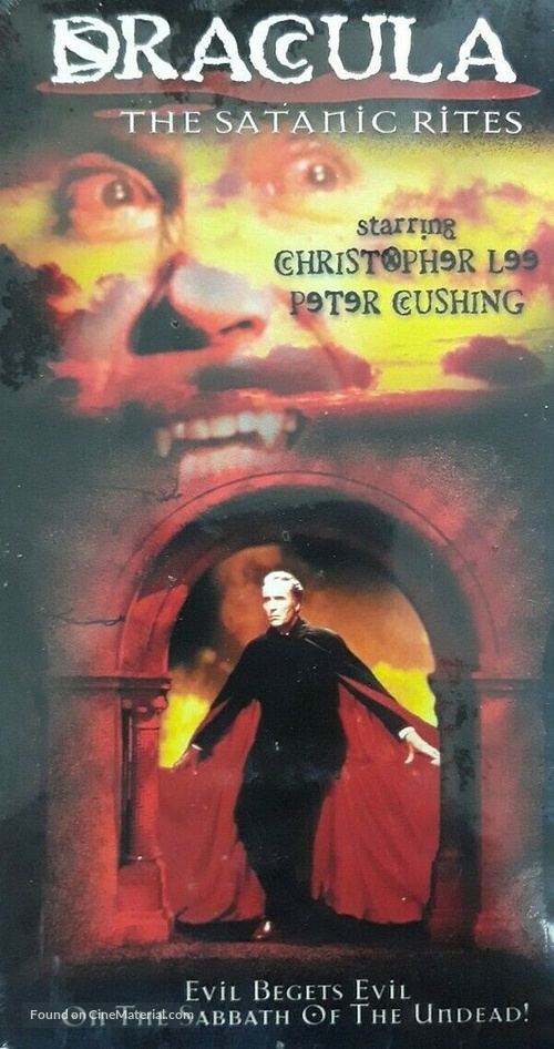 The Satanic Rites of Dracula - Canadian VHS movie cover