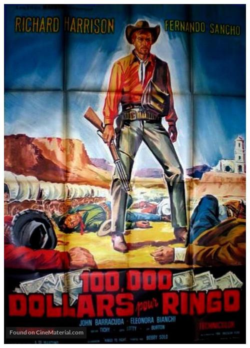 Centomila dollari per Ringo - French Movie Poster