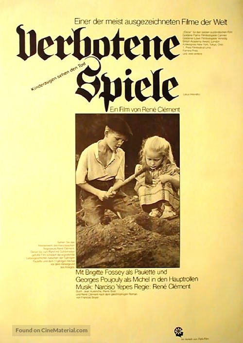 Jeux interdits - German Movie Poster