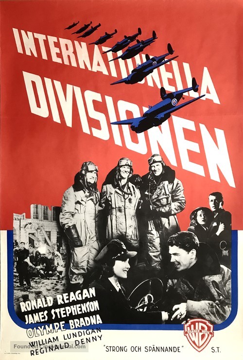 International Squadron - Swedish Movie Poster