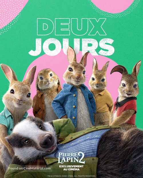 Peter Rabbit 2: The Runaway - French Movie Poster