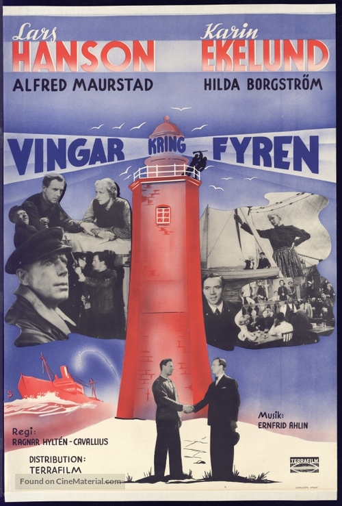 Vingar kring fyren - Swedish Movie Poster