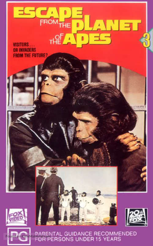 Escape from the Planet of the Apes - Australian Movie Cover