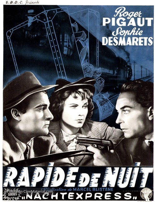 Rapide de nuit - Belgian Movie Poster