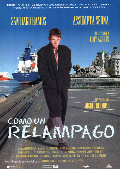 Como un rel&aacute;mpago - Spanish Movie Poster