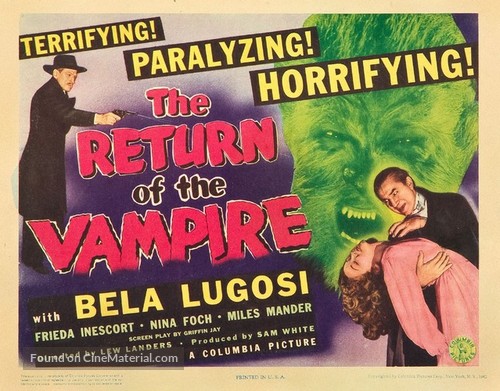 The Return of the Vampire - Movie Poster