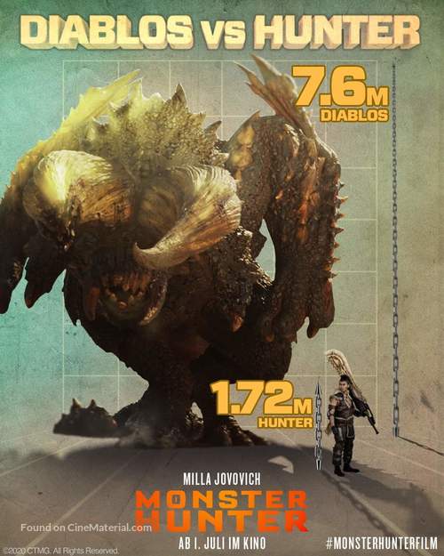 Monster Hunter - German Movie Poster