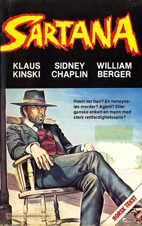 Se incontri Sartana prega per la tua morte - Norwegian VHS movie cover