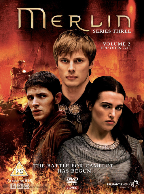 &quot;Merlin&quot; - British DVD movie cover