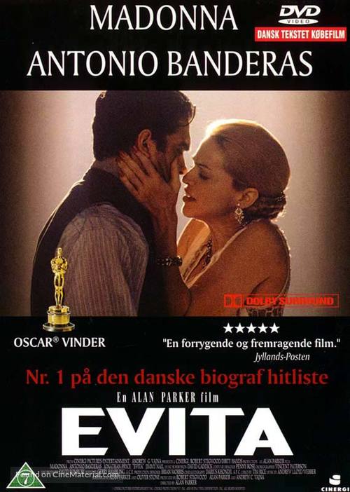 Evita - Danish DVD movie cover