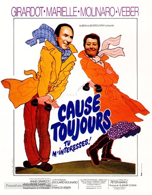 Cause toujours... tu m&#039;int&eacute;resses! - French Movie Poster