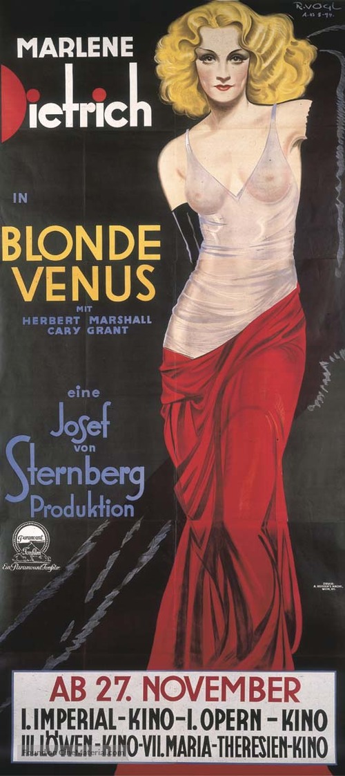 Blonde Venus - German Movie Poster