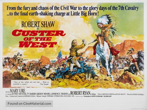 Custer of the West - British Theatrical movie poster